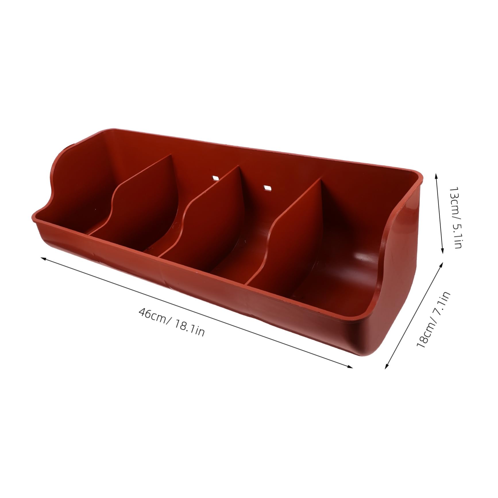 SHINEOFI Mangiatoia Resistente per in Plastico Maiali e Scomparti Multi-slot Facile da Pulire per Uso in Fattoria Allevamento Bestiame