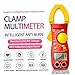 Luxshiny St170 Digital Clamp Multimeter Ac Current Tester High-Precision Voltage Ohm Amp Meter Electrical Repair Tool Yellow Without Battery Suitable for Electricians and Industrial Use