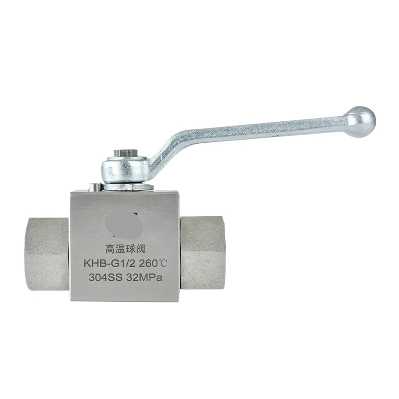 RCGKNNMUZ 1PCS 1/8" 1/4" 1/2" 1" 1-1/2" 2" High Temperature Ball Valve KHB-G Stainless Steel Anti-Corrosion Hydraulic Ball Valve(1/8 Inch)
