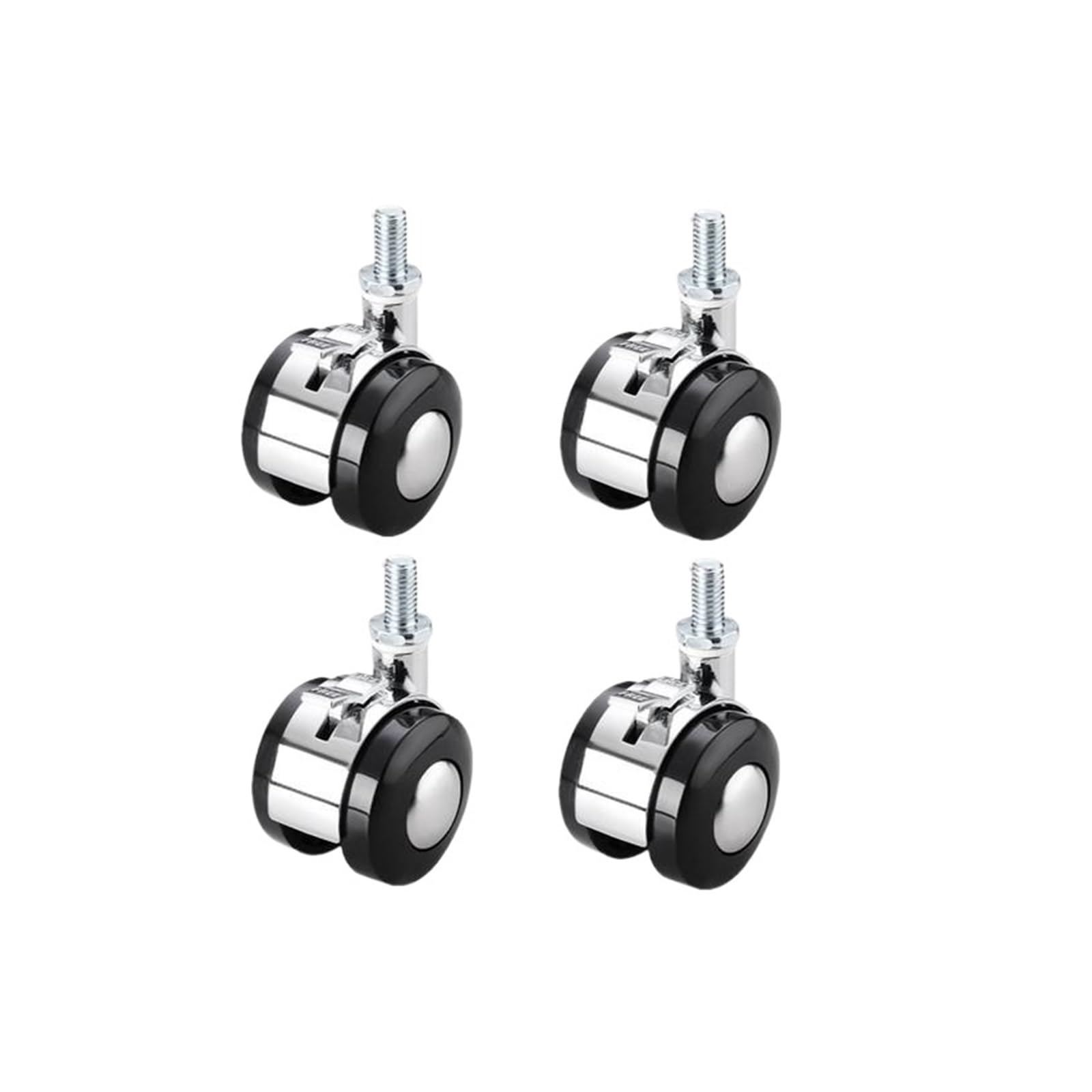 MXXDMOPD 1.5 Inch Furniture Cabinet Stool Boss Chair Caster Swivel Steering Universal Pulley Accessories(M8)