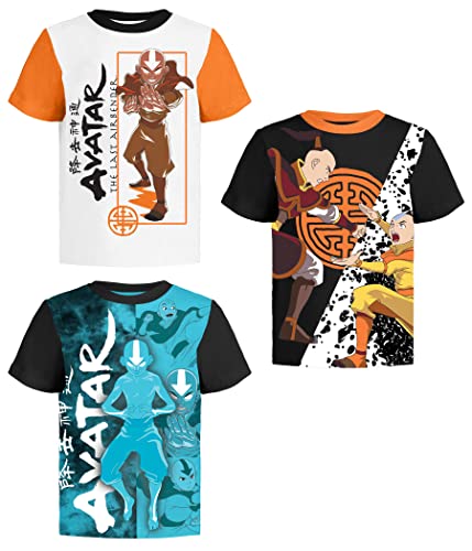 Avatar The Last Airbender Graphic T-Shirt (Sets) Aang Appa Iroh Katara Korra Momo Sokka Toph Zuko Tee Toddler to Kids Clothes