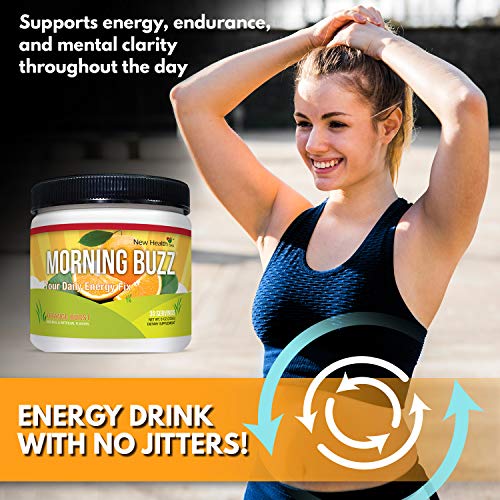 image for Mountain Health Morning Buzz Sports Energy Drink by New Health, Pre Wo