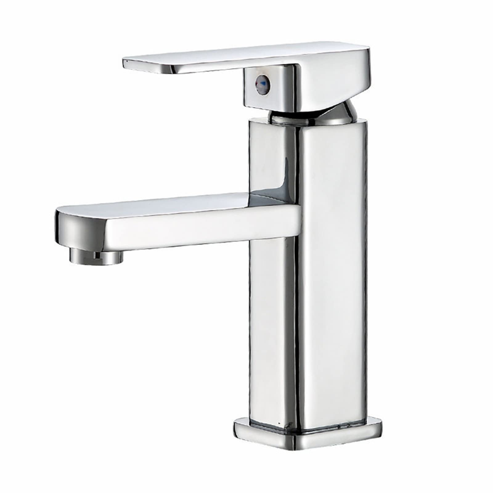 Grifo de cocina y baño monomando cromado para lavabo de 1 orificio 8