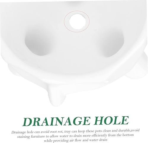 Miniatura 3 de GANAZONO Plantadores suculentos Forma de cara Maceta de cerámica Jardín Planta Contenedor Tamaño Pequeño