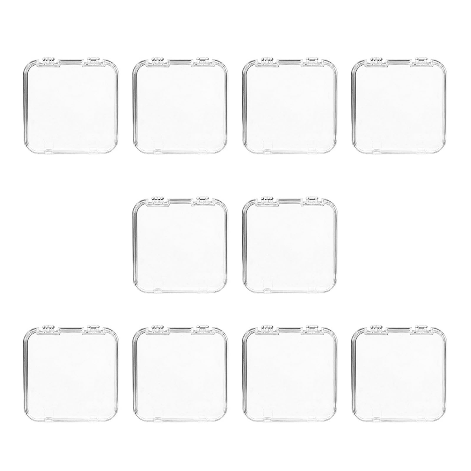 Jazuaiao 10Pcs Packaging Box on Storage for False Case Display Salon Supplies on