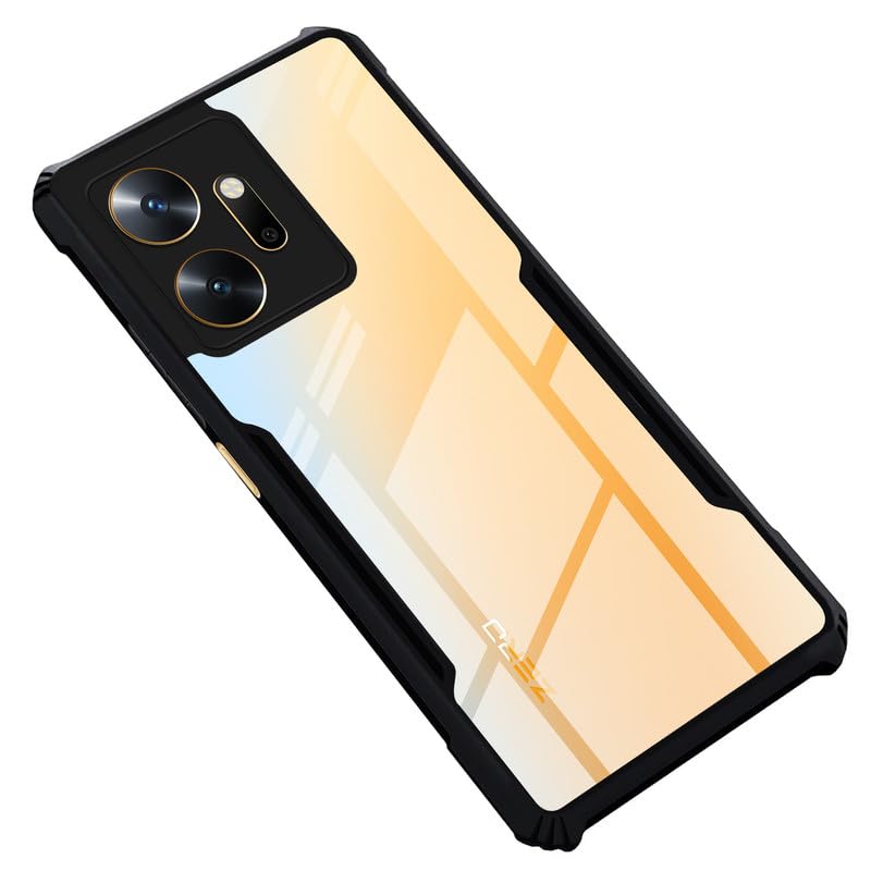 Mr. Case Back Cover Case for Infinix Zero 20 | HybridShield Transparent Glass Back | Camera Protection - Black Bumper & Transparent Back (B0CK5QNXTQ) Amazon Price History, Amazon Price Tracker