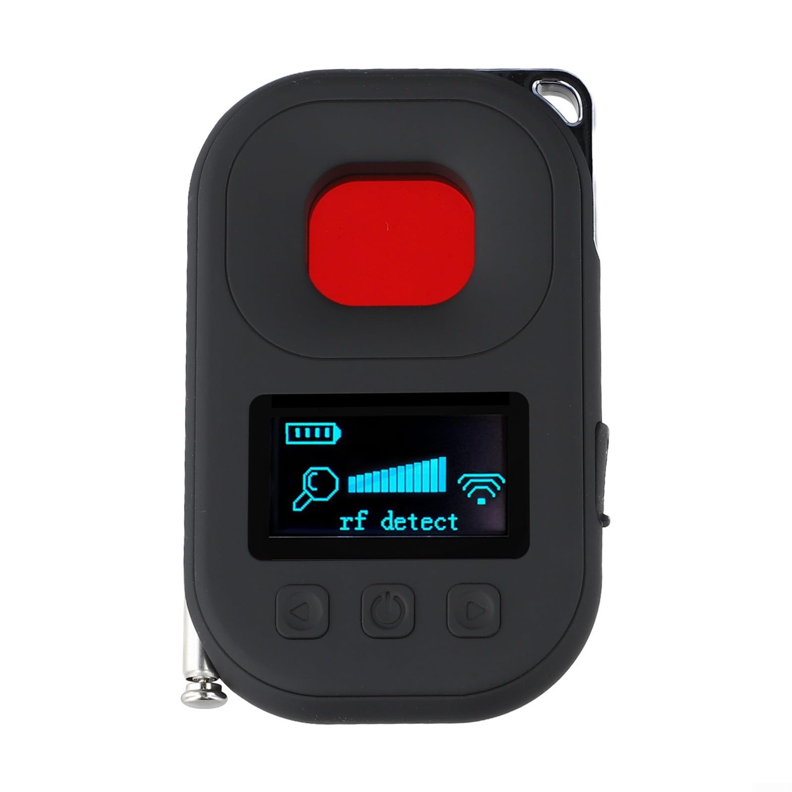 Detector de señales RF contra cámaras ocultas mediante buscador de frecuencias de viaje