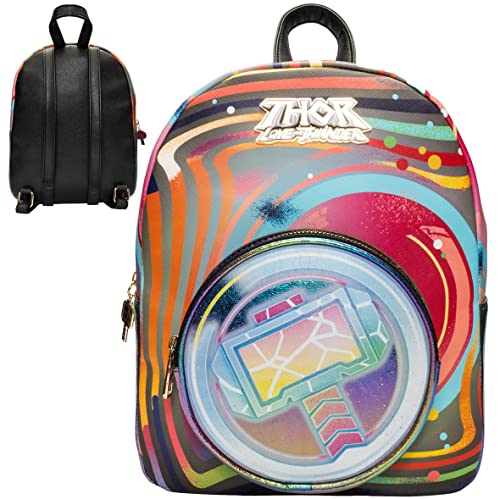 Bioworld Thor: Mini mochila Love and Thunder, Vermelho, Standard, Thor: Mini mochila Love and Thunder
