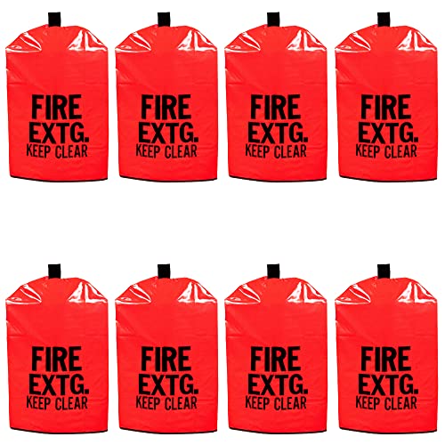 (10 Pack) 30 Lb Heavy Duty Outdoor Fire Extinguisher Bag Covers, Large, 31