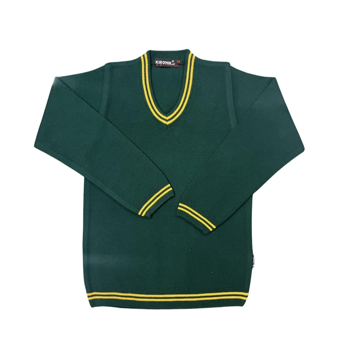 kironiknit School Uniform Full Sleeves Sweater - Daffodil-picture-10