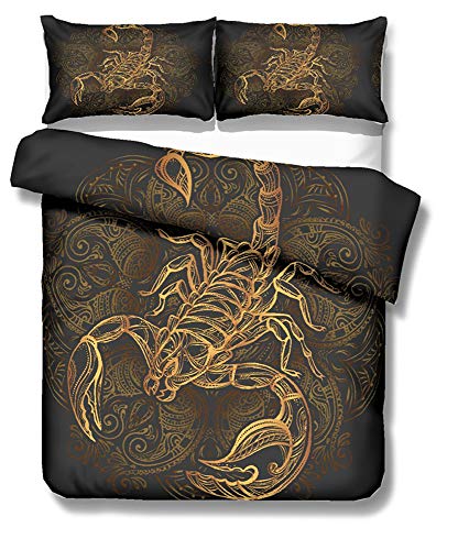 Ste-X Funda De Edredón Nórdica Y Funda De Almohada Patrón Bohemio Poliéster-Algodón...