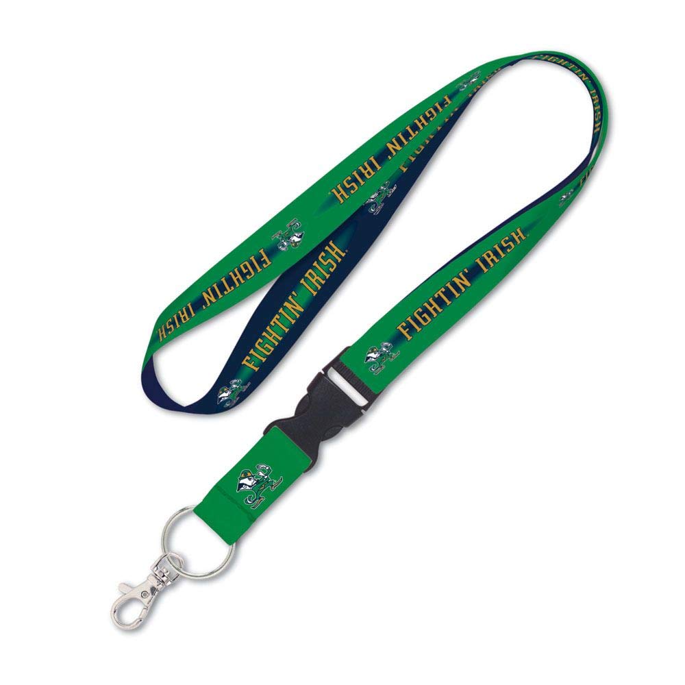 University of Notre Dame Lanyard Key Chain, Fightin Irish Leprechaun Edition