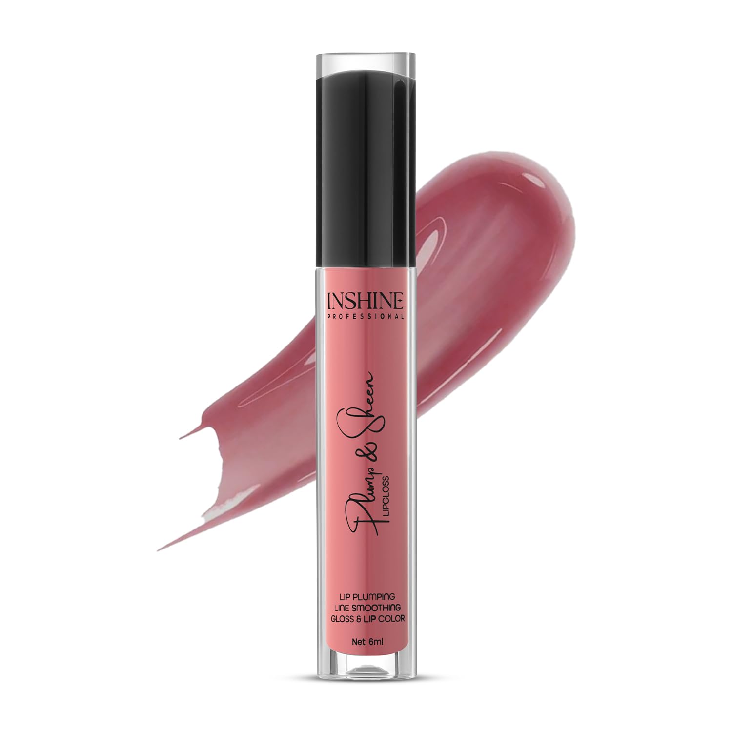 INSHINE Plum & Sheen Lip Plumping Gloss Liquid Lipstick | Hydrating, High-Shine Lip Color | Up to 12-Hour Long-Lasting Wear for Fuller, Glossy Lips (815 EXCEPTIONAL NUDE)-image-12