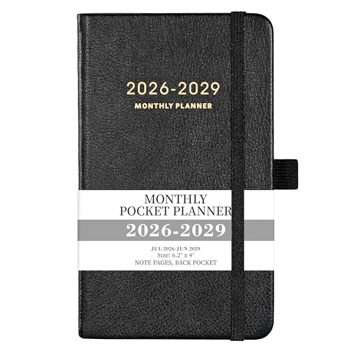 2026-2029 Pocket Planner - 3 Year Monthly Planner 2026-2029, Jul.2026 - Jun.2029, 6.2' x 4', Pocket...