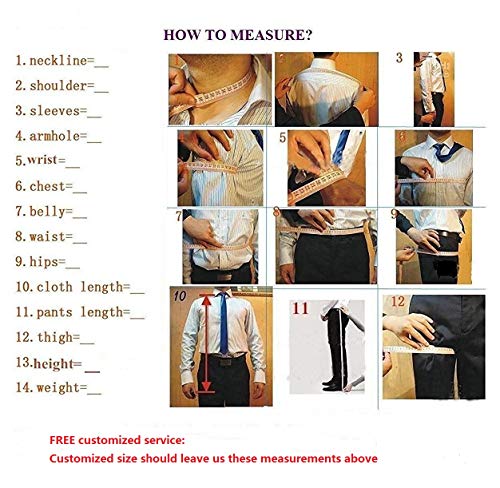 Men's 2-Piece Suit Double Breasted Buttons Jacket and Pants for Dinner Prom Party4