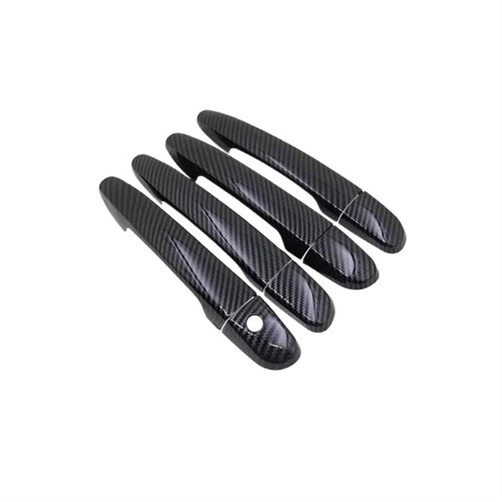 Lzbzhb 4Handle 1 Kyehole Car Exterior Outsidedoor Handle For Mazda For Cx-3 Cx3 Cx 3 2016 2017 2018 2019 2020 2021 Car Exterior Style Stickers Carbon Fiber Door Handle Cover(4Handle 1 Kyehole)