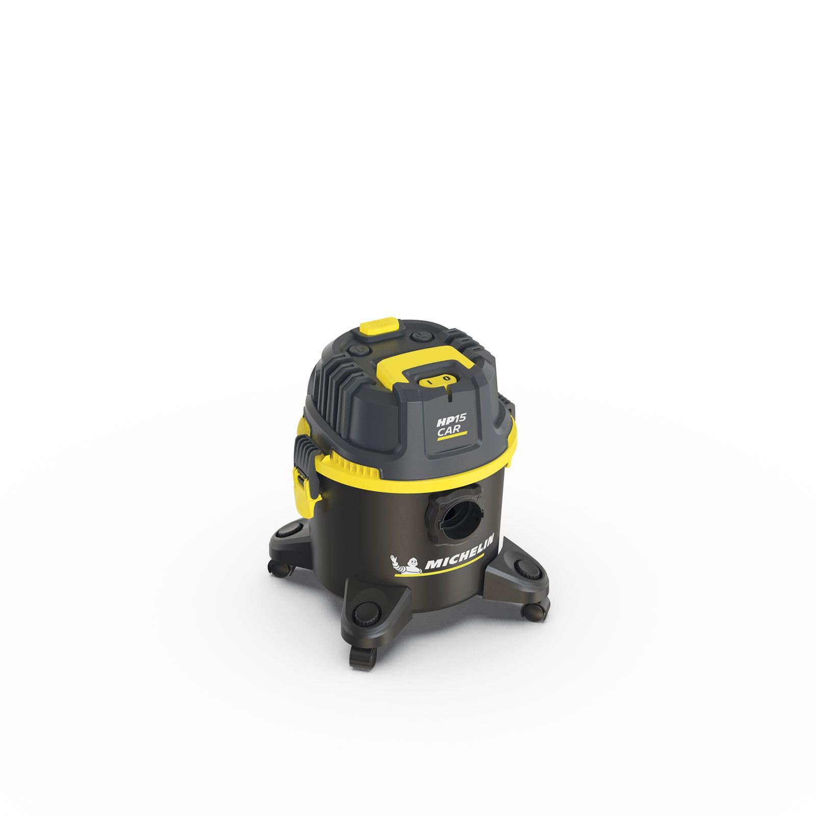 Michelin HP15 CAR Aspirapolvere Auto 15L 1200W - Secco Umido - Soffiaggio - Pulizia Filtro - Ruote Pivotanti - Kit Accessori Incluso