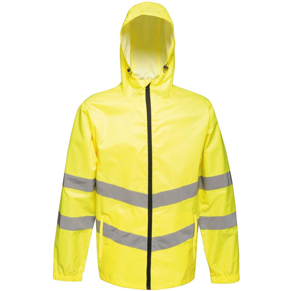 Regatta TRW497 20060 Professional Hi-Vis Waterproof and Windproof Pack away Jacket, Yellow, M