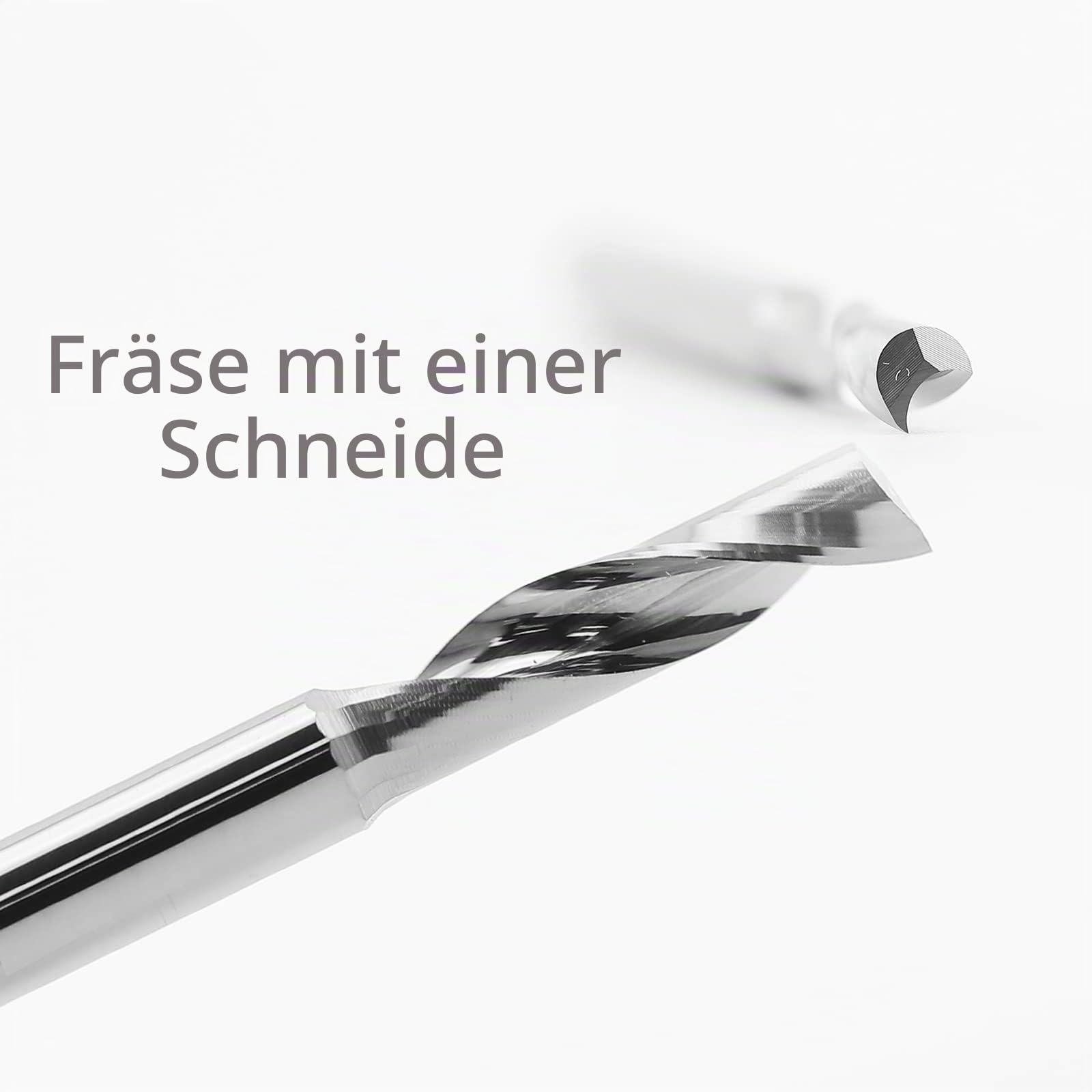 EU_HOZLY 3. 175 x 12 mm Einzelnut-Fräsfräser für Aluminium, CNC-Werkzeuge, Vollkarbid, 5 Stück