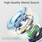 Rinsmola Wireless Earbuds, Bluetooth 5.4 Ear Buds 2025 New Wireless Headphones in Ear with 4 ENC Noise Cancelling Mics, Deep Bass Stereo Bluetooth Earphones 36H Playtime, IP7 Waterproof/USB-C Headset - Image 4