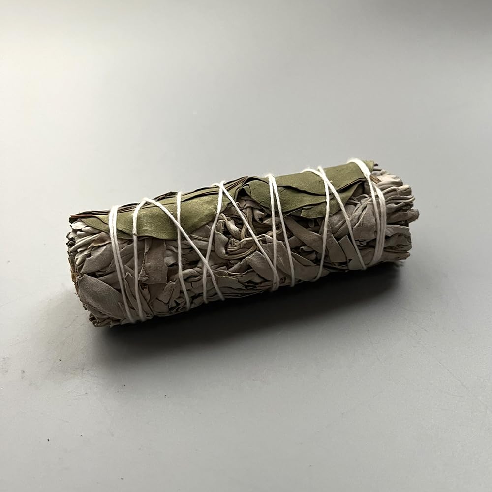 VIE Sage Smudge Stick 4" (White Sage and Eucalyptus, 4"), Grey, Pack of 1 - Image 2