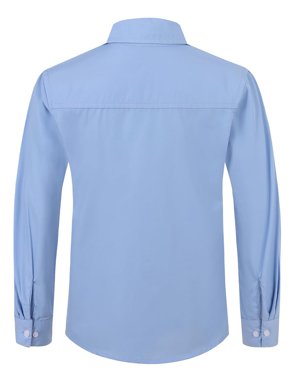 Spring&Gege Langärmelige Hemden für Jungen Formelle Uniform aus Fester Popeline