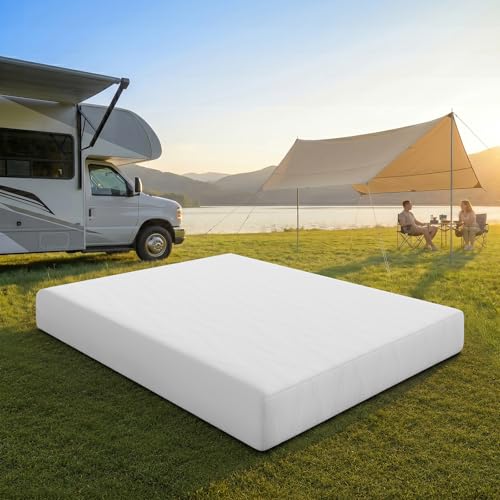 Novilla 8 Inch RV Short Queen Mattress, Gel Memory Foam Short Queen Size Mattress for RVs, Campers & Trailers, Cooling & Breathable Design, CertiPUR-US Certified, 75'x60'