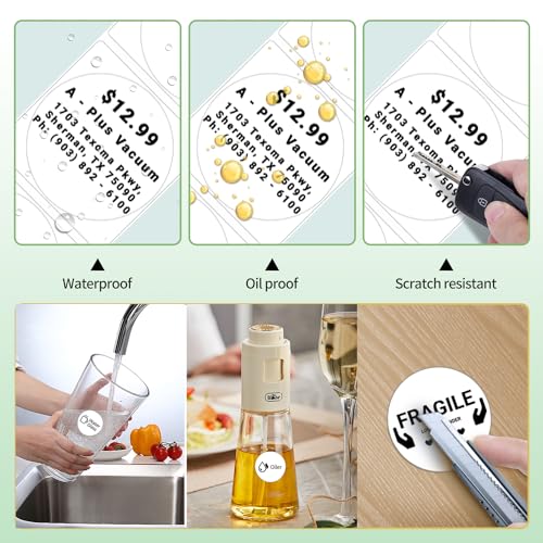 Image of Phomemo Round Labels 3 Rolls,1.96 inch, for M110 /M100 /M220 /M108, 420 PCS