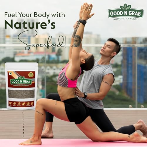 Image of Good N Grab Premium Raw 300 gmChia Seeds | High Protein, Omega-3, Fibre Rich Superfood | Gluten-Free & Vegan | Natural Weight Management Seeds I 100 gm Pack of 3