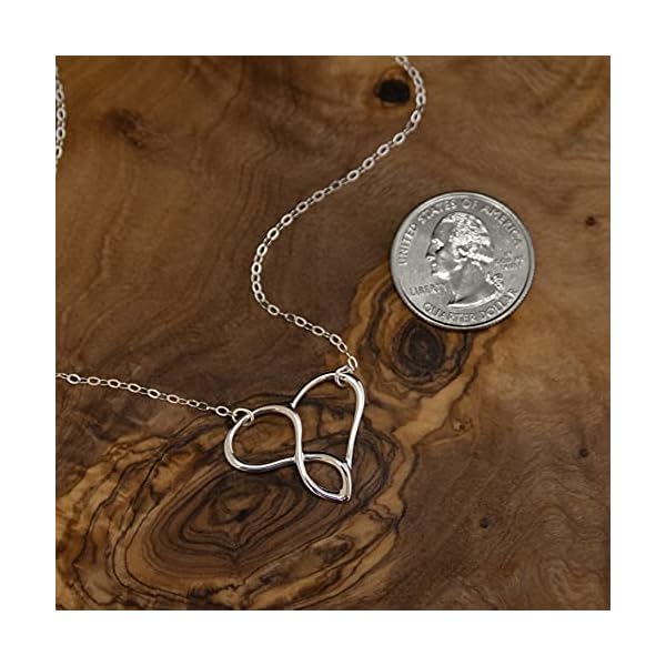 EFYTAL Mothers Day Grandma Gifts, 925 Sterling Silver Infinity Heart Necklace for Grandmother/Mother/Daughter/Granddaughter, Mom Necklaces for Women, Birthday Gift, Mother's Day Jewelry