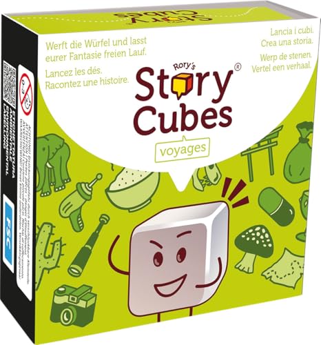 Asmodee Rorys Story Cubes: Voyages Zygomatic Familienspiel 1+ Spieler ab 6+ Jahren 20 Minuten Spiel in Deutsch Französisch Italienisch und Niederländisch