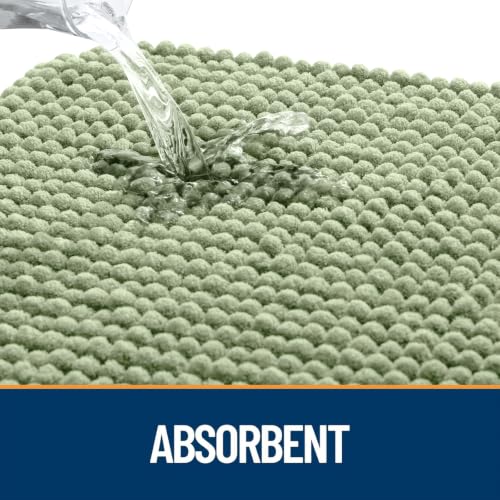 Image of OLANLY Dog Door Mat for Muddy Paws 48x30, Absorbent Chenille Mud Doormat