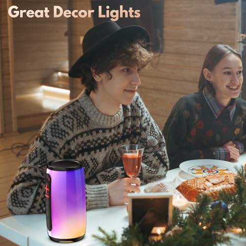 JYX Speaker with Mic System for Singing, Portable Bluetooth Speakers with Dazzling Light and 2 Wireless Microphones for Adults, Mini Karaoke Set for Home, Birthday Gifts Toys for Girls Boys Party 9
