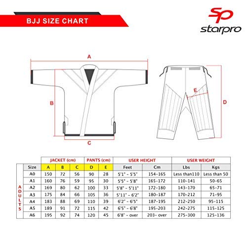 Starpro | Premium Preshrunk Jiu Jitsu Gi, Bjj Gi Men | Many Sizes & Colors | Womens Bjj Gi, Brazilian Jiu Jitsu Gi, Gi Bjj #TOP2