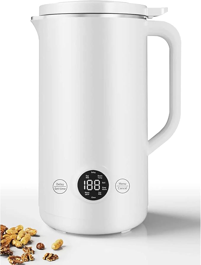 Nut Milk Maker Machine 20oz, Smart Automatic Cold and Hot Dairy Free