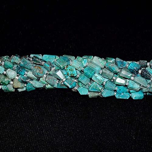 Chrysocolla Faceted Nuggets perles pour réparer et personnaliser un bijou
