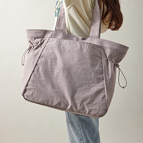 Image of VAKAER Tote Bag for Women, 18L Side Cinch Shopper Bag, Large Hobo Bag, Lightweight Shoulder Bags for Work, Workout, Travel