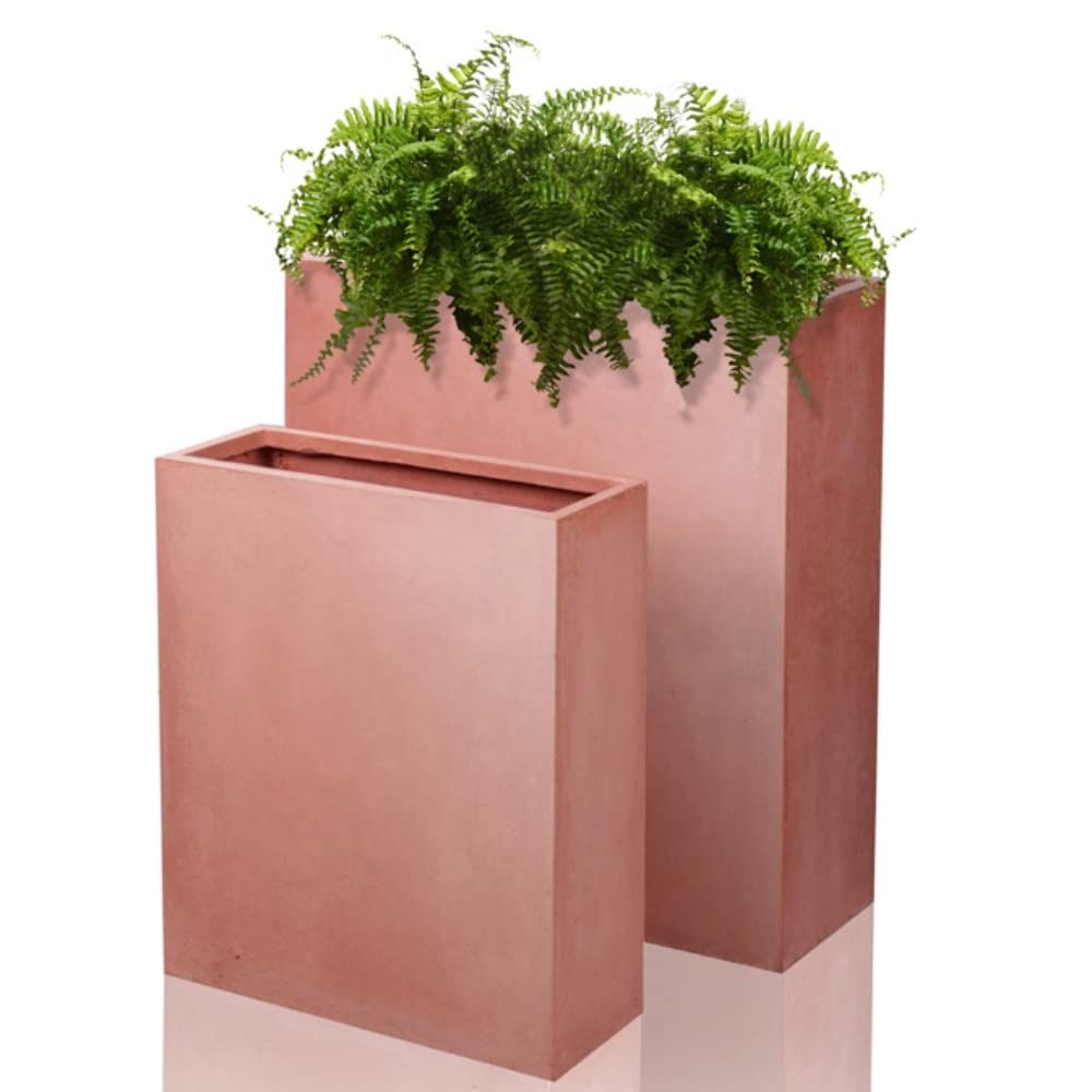 Primrose Fibrecotta Trough Planter - Small - Terracotta