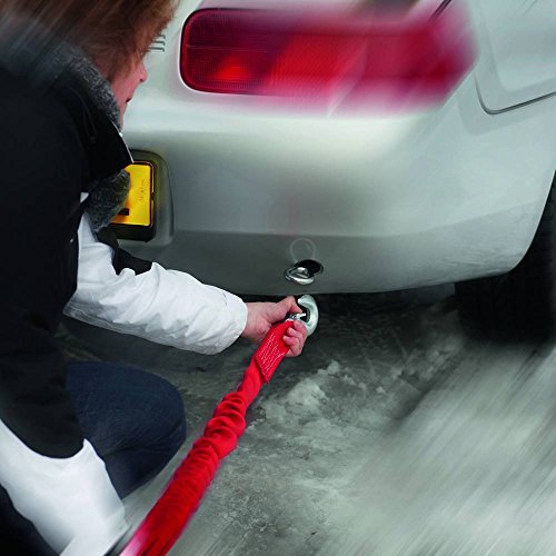 JUMBO 0126302 Abschleppseil 5 tonnen 3.5 Meter mit Aufbewahrungstasche & mit Haken Abschleppgurt LKW & Wohnmobile