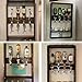 HAPYFMSHI Wall-Mounted House Liquor Dispenser | Alcohol Station Cocktail Tap, Push-Release Valves, Home Bar, Man Cave | Easy Assemble - Wooden Board NOT Included (4 Bottle)