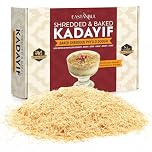 Eastanbul Baked & Shredded Kataifi for Milk Pudding, Toasted Kataifi, Kadayif Pastry Dough for Dubai Chocolate, Shredded Fillo Dough, Katifi Muhallebi Kadaifi Sprinkles Crushed Roasted Katafi 250g