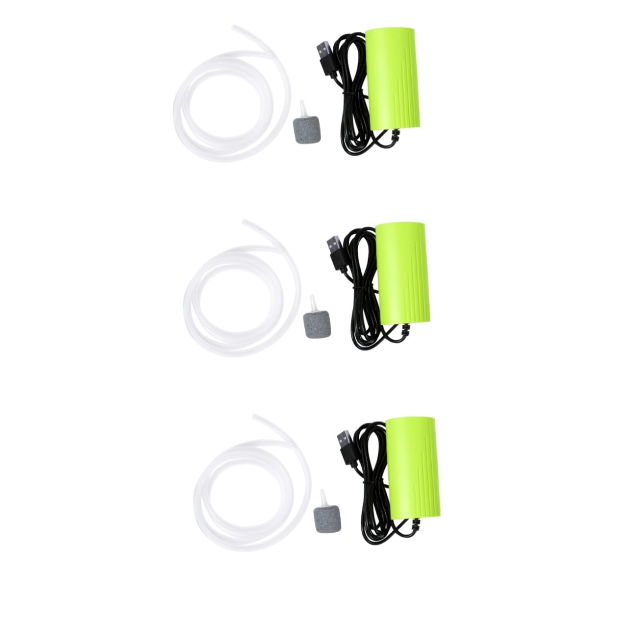 Happyyami 3piezas Mini Bomba De USB para Acuarios Silenciosa y Energéticamente para Peceras y Actividades De Pesca Al Aire
