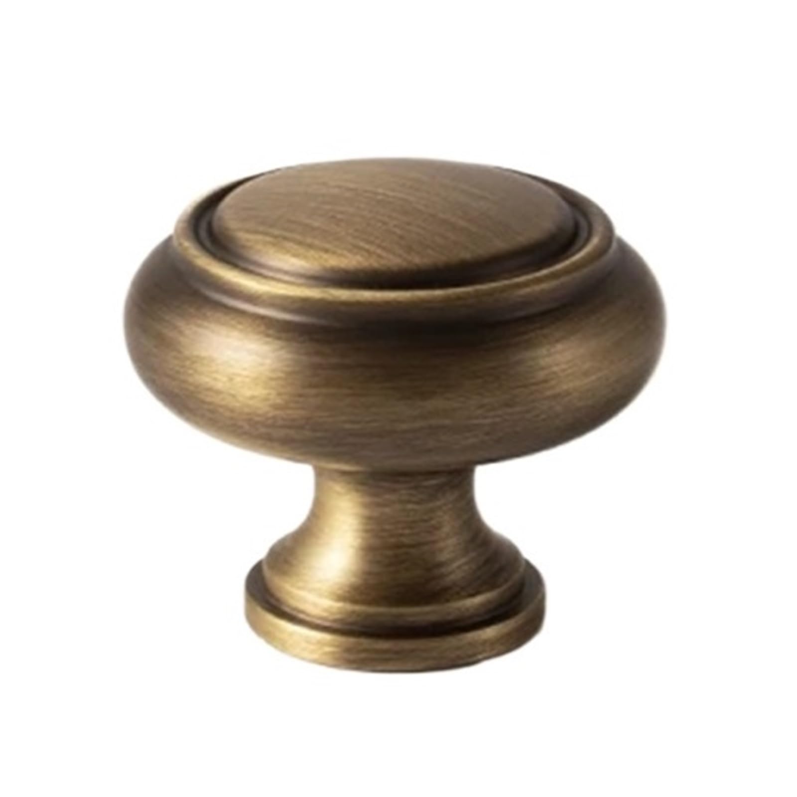Qvorlth Vintage Cabinet Pulls Solid Antique Bronze Pulls Brass Cabinet Knobs Furniture Wardrobe Kitchen Handle Long Pull Drawer(Knob-30mm)