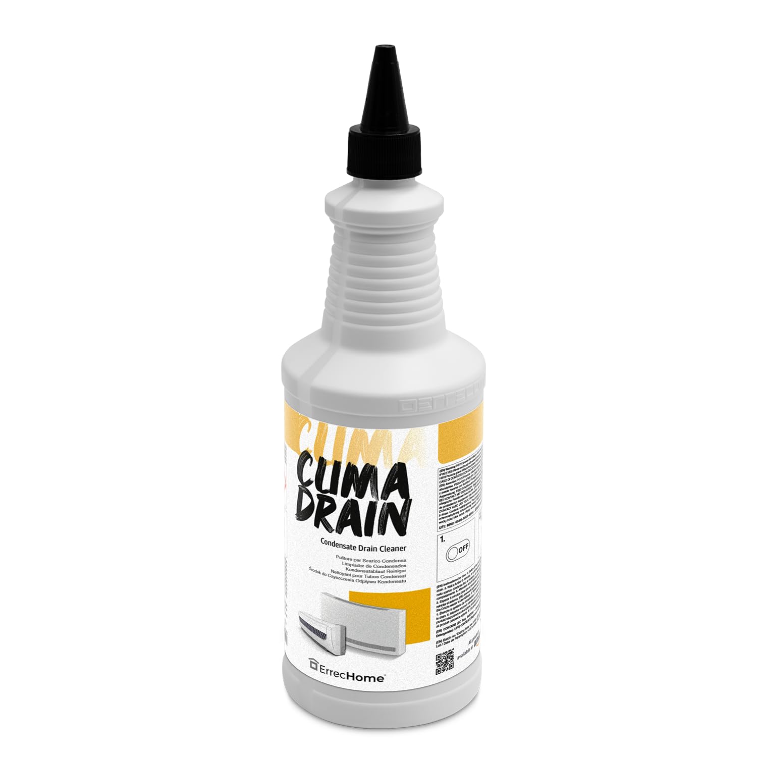 ERRECHOME Clima Drain, Condensate Drain Cleaner and Unblocker, 1 L