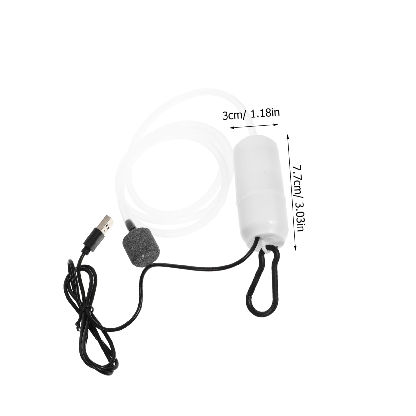 Sosoport Silent USB Oxygen Pump for Aquariums Air Pump with High Oxygen Output Portable Design Quiet Operation for Enhanced Fish Tank Oxygenation and Healthy Fish Growth