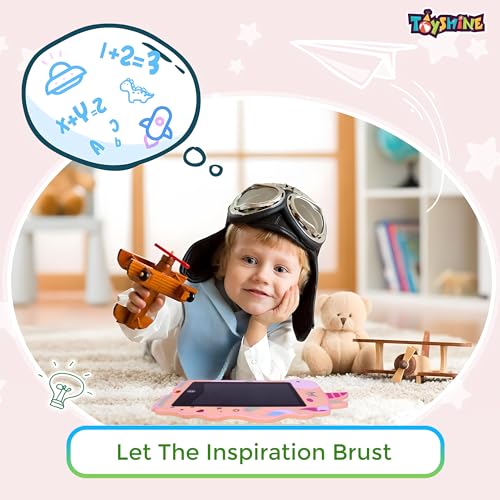 Image of Toyshine Unicorn Design Writing Tablet LCD Tab Drawing Pad Doodle Board for Kids 3-10 Years Old Boys /Girls Gifts Education Learning Toys