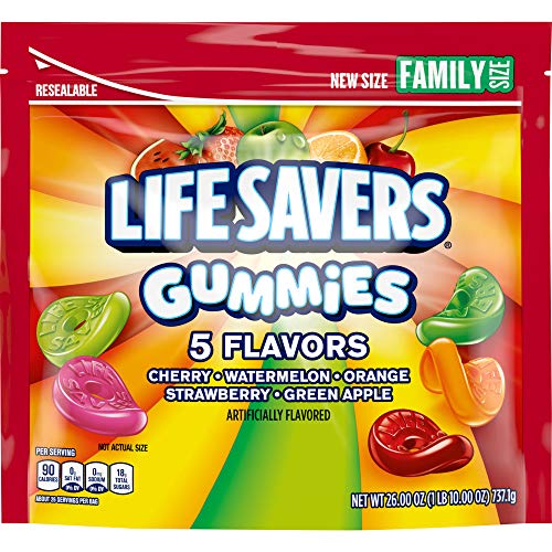 Life Savers Gummies 5 Flavors Candy, 26 Ounce (Pack of 6)
