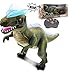 Mozlly Big Tyrannosaurus Rex Realistic Remote Control Dinosaur Toy with Sound and Lights - Roaring and Walking Dinosaur Toys For Boys And Girls, Kids Robot Dinosaur T Rex Toy - Color May Vary, 17 inch