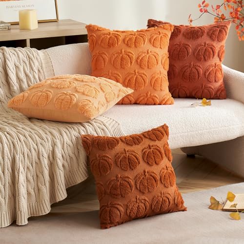 MIULEE Fall Pillow Covers – Pumpkin Accent for Farmhouse Decor - Image 3