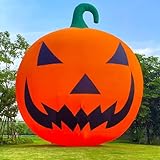 Giant 40Ft Premium Halloween Inflatable Pumpkin Decorations with Blower, Blow up Halloween Decorations Outdoor Holiday Decor for Outdoor Yard Lawn Halloween Party (Without Build-in LED Lights)